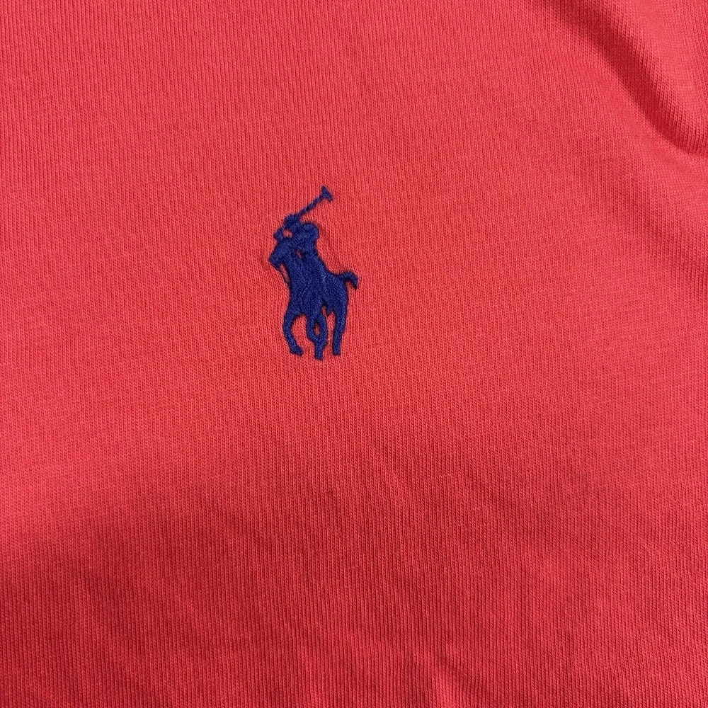 Polo Ralph Lauren T Shirt Lot 2 Mens Medium Red Crew Neck V Neck Pony Logo Tee